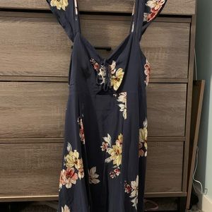 Blue floral dress